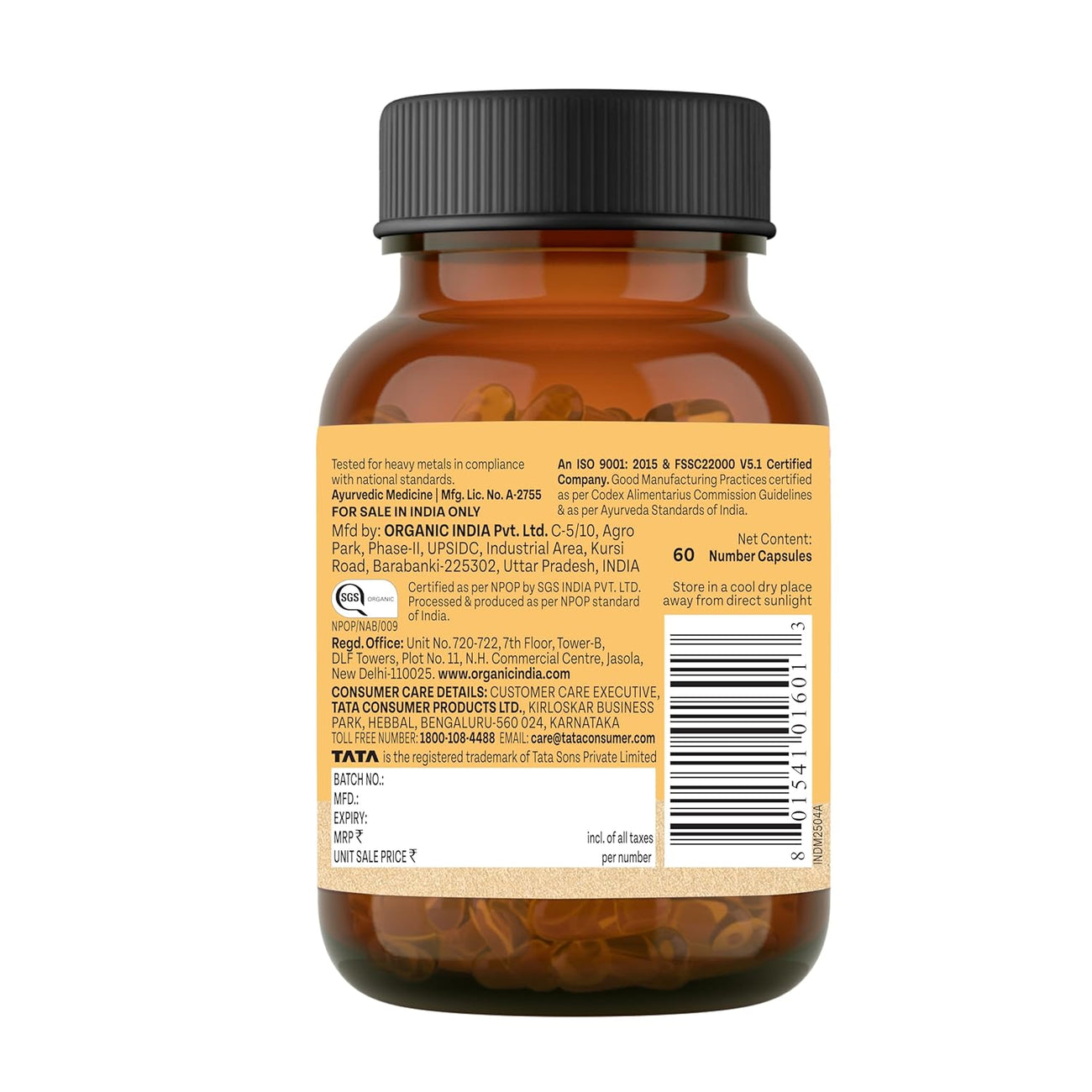 Organic India Shatavari 60cap