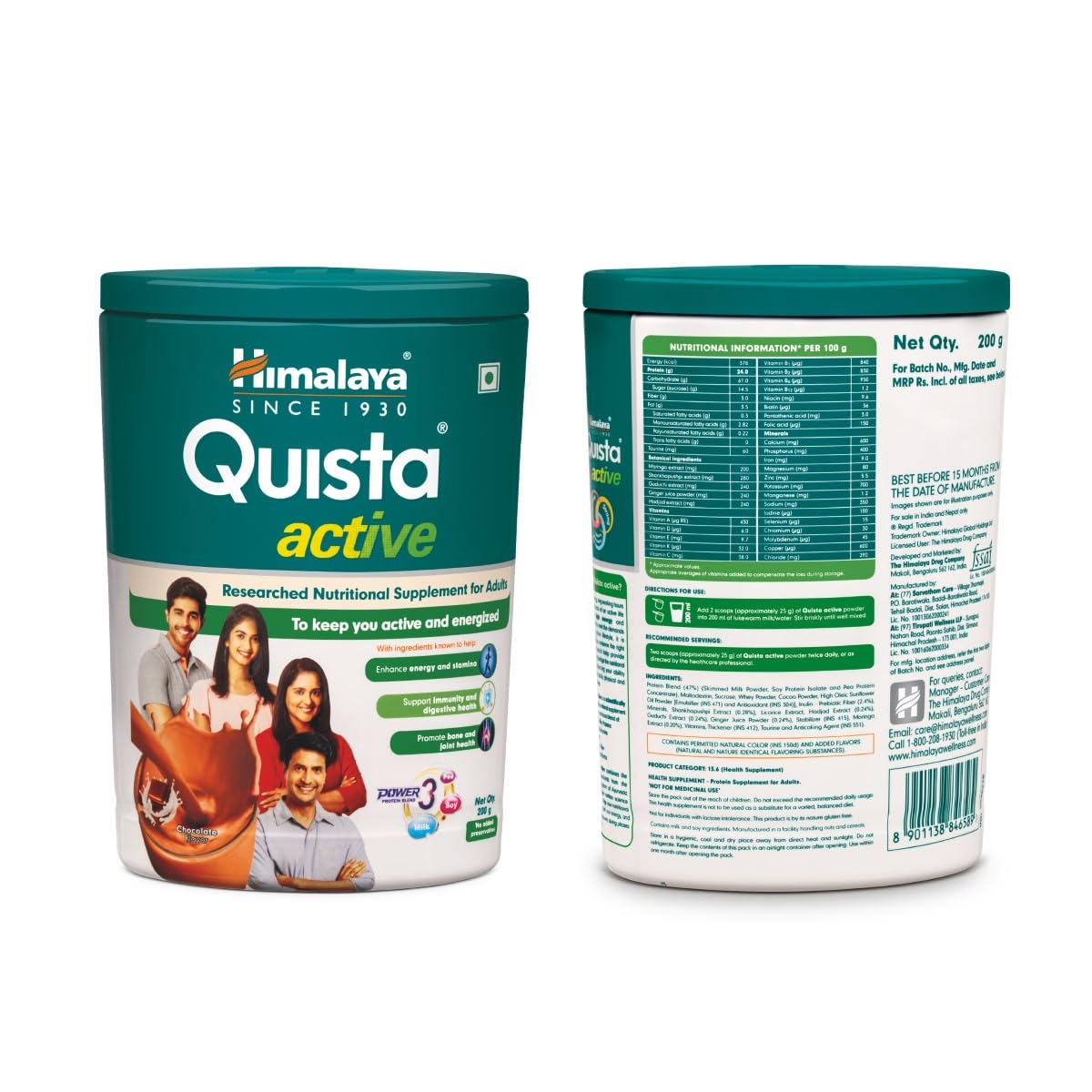 Quista Active Chocolate Flavour - Himalaya