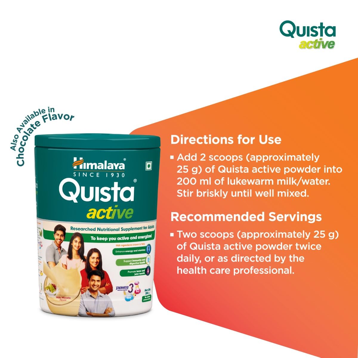 Quista Active Milk Masala - Himalaya