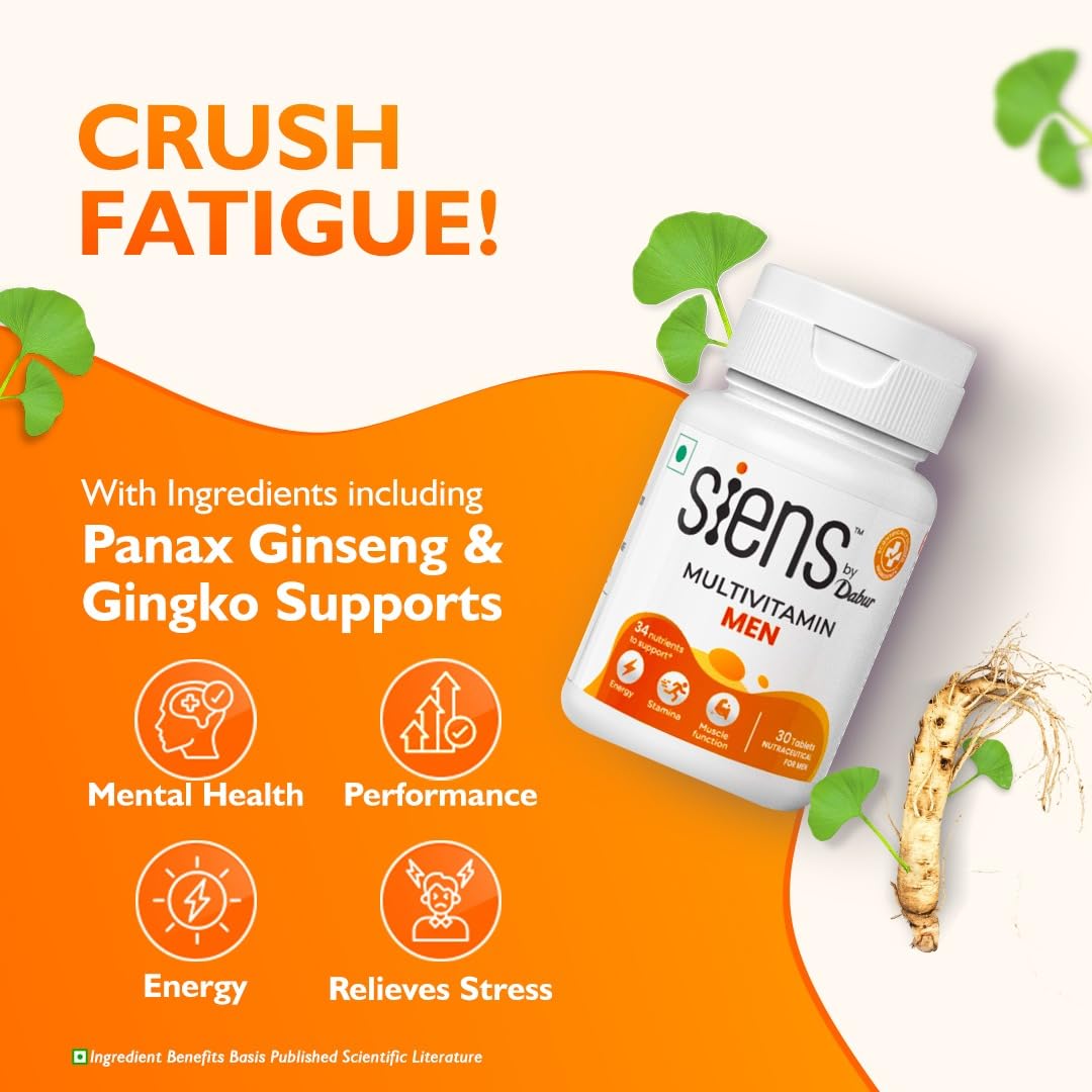 Siens By Dabur Multivitamin for Men 30 tablets