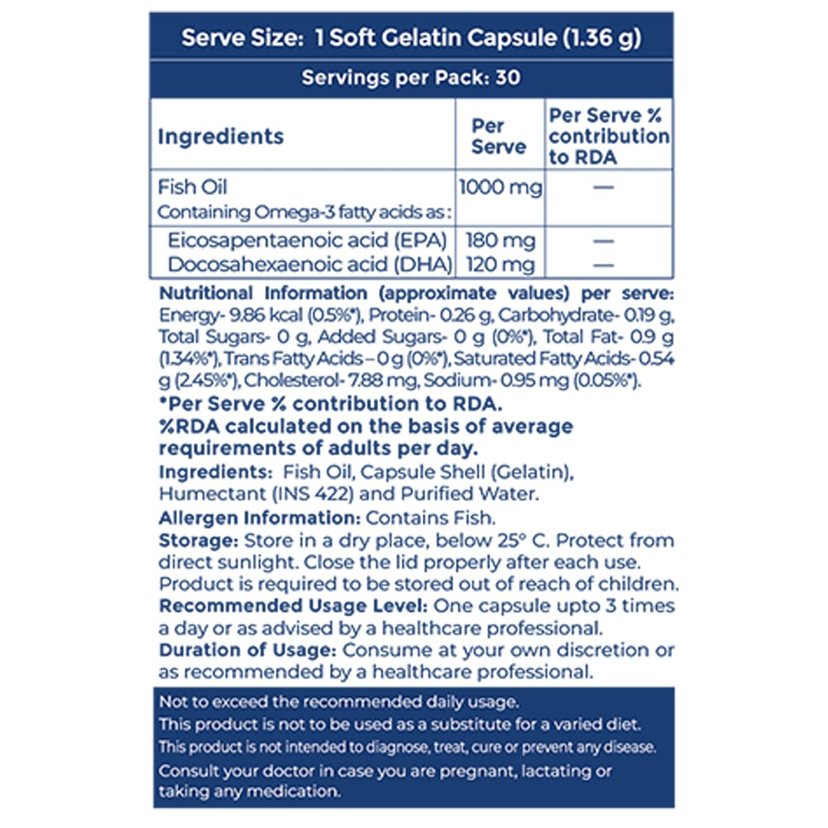 Siens By Dabur Omega-3 30Cap