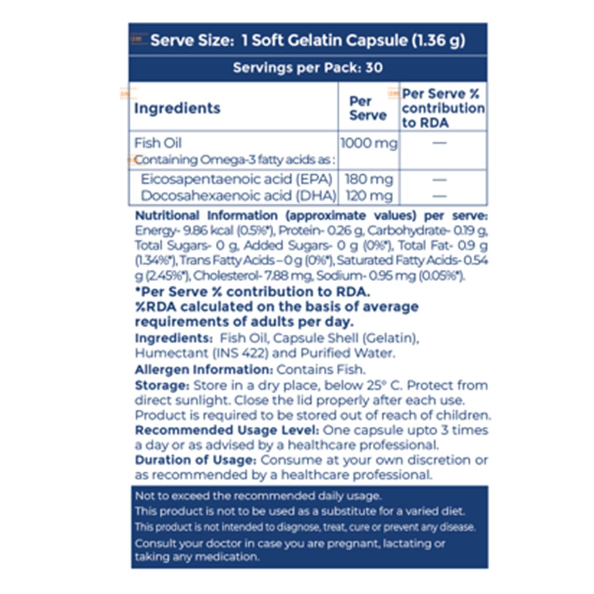 Siens By Dabur Omega-3 30Cap