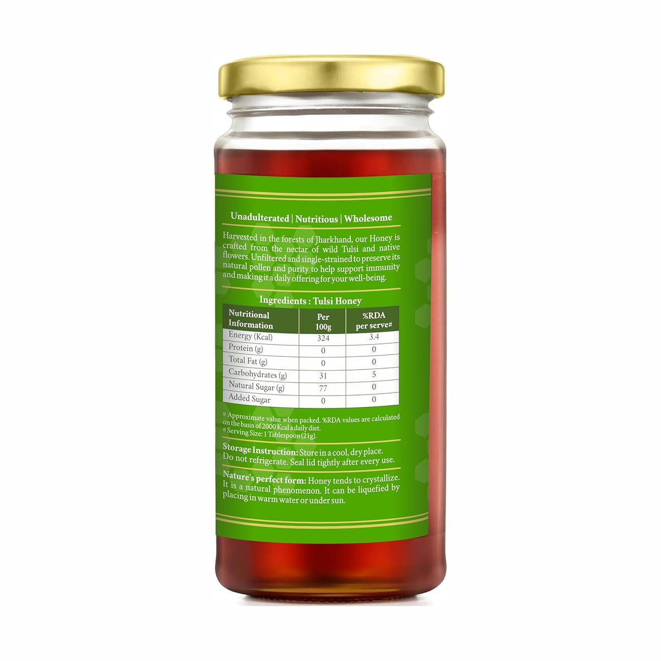 TruSoul Pure & Natural Tulsi Honey 500gm