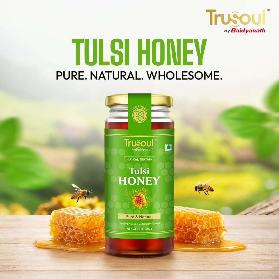 TruSoul Pure & Natural Tulsi Honey 500gm
