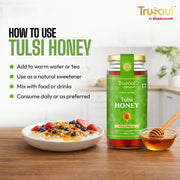 TruSoul Pure & Natural Tulsi Honey 500gm