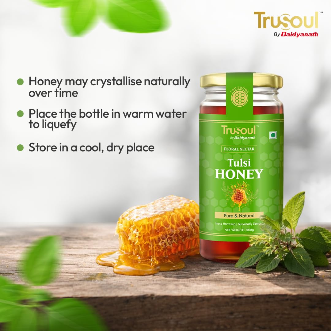 TruSoul Pure & Natural Tulsi Honey 500gm