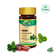 Zandu Arjuna Capsules - Helps to Maintain a Healthy Heart while Helping Keep Diabetes & Cholesterol