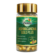 Zandu Ashwagandha Gold Plus I Reduces Stress & Cortisol, Improves Sleep and Muscle Recovery