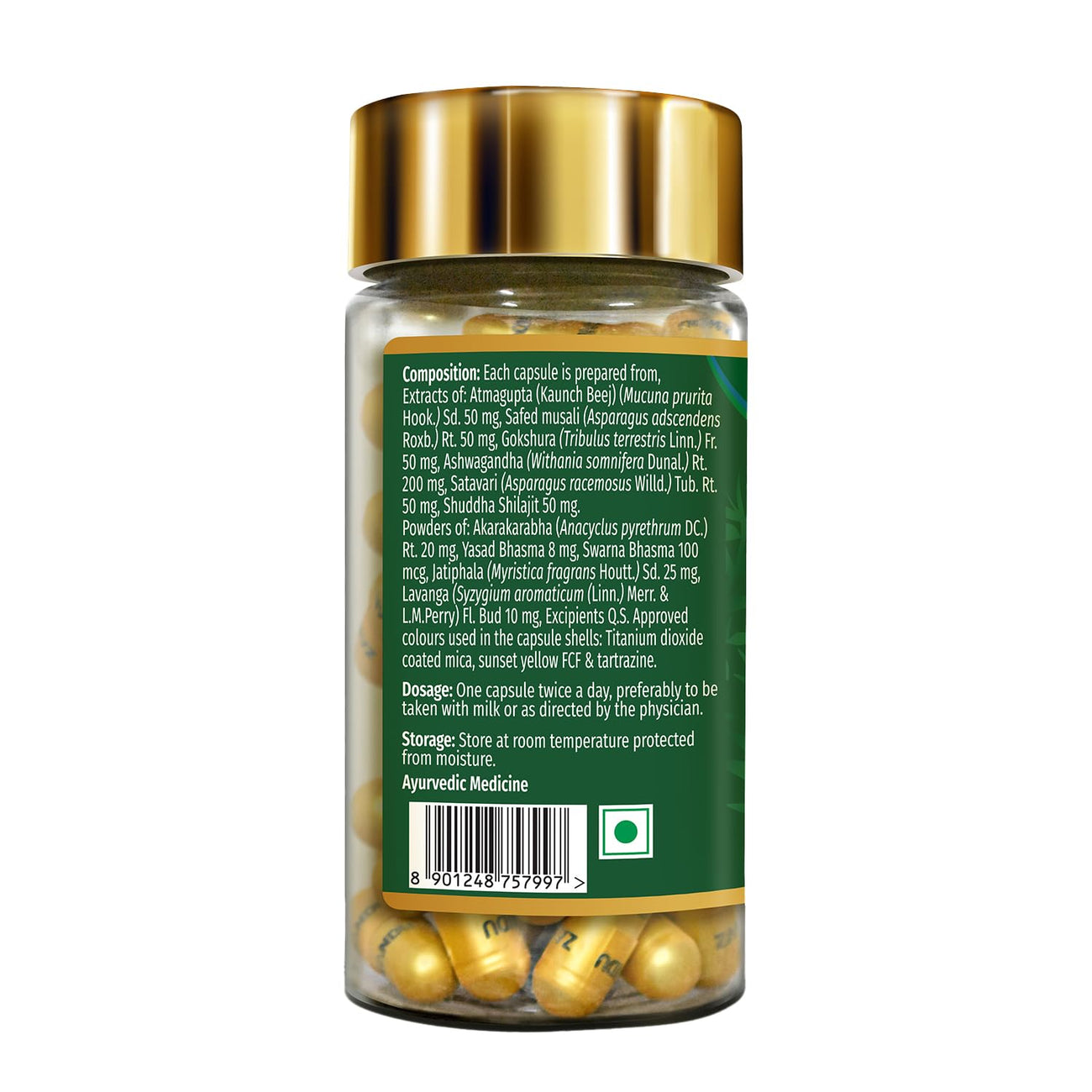 Zandu Ashwagandha Gold Plus I Reduces Stress & Cortisol, Improves Sleep and Muscle Recovery