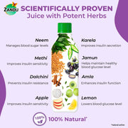 Zandu DiaBTS Care Juice with Karela & Jamun, 1000 ml  Blend of 9 Ayurvedic ingredients