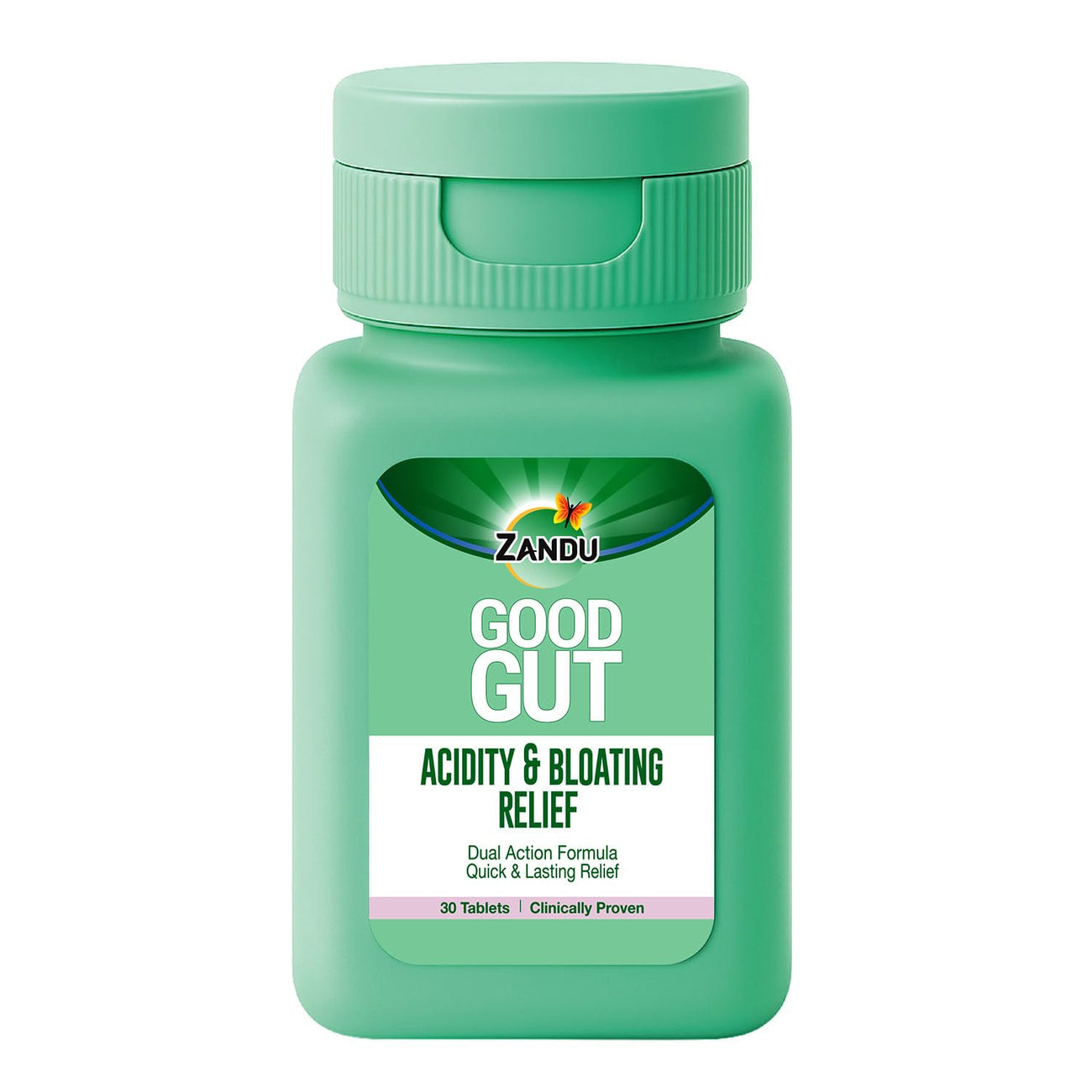 Zandu Good Gut Acidity & Bloating Relief Tablets  Clinically Proven  Instant & Long-Lasting Relief  Non-Habit Forming, 30 Tablets