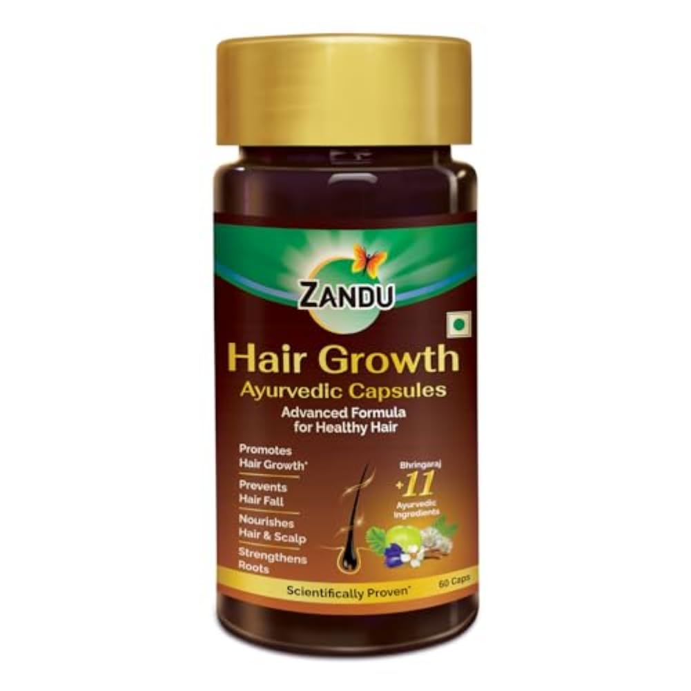 Zandu Hair Growth Ayurvedic Capsule- 60 Caps