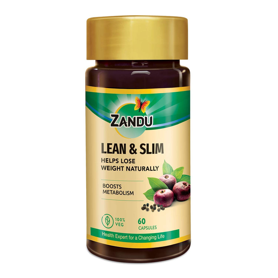 Zandu Lean & Slim  Enriched With The Goodness Of 6 Herbs To Help You In Weight Loss Journey  Acts As A Metabolism Booster & Supports Weight Management