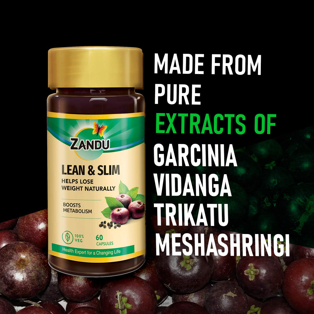 Zandu Lean & Slim  Enriched With The Goodness Of 6 Herbs To Help You In Weight Loss Journey  Acts As A Metabolism Booster & Supports Weight Management