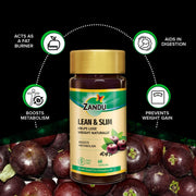 Zandu Lean & Slim  Enriched With The Goodness Of 6 Herbs To Help You In Weight Loss Journey  Acts As A Metabolism Booster & Supports Weight Management