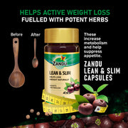 Zandu Lean & Slim  Enriched With The Goodness Of 6 Herbs To Help You In Weight Loss Journey  Acts As A Metabolism Booster & Supports Weight Management