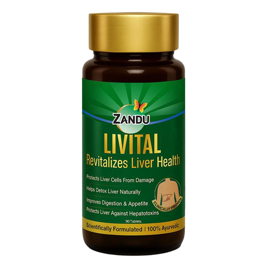 Zandu Livital Liver Tablets – Clinically Proven for Liver Detox & Health Support in 2 Months  90 Tabs