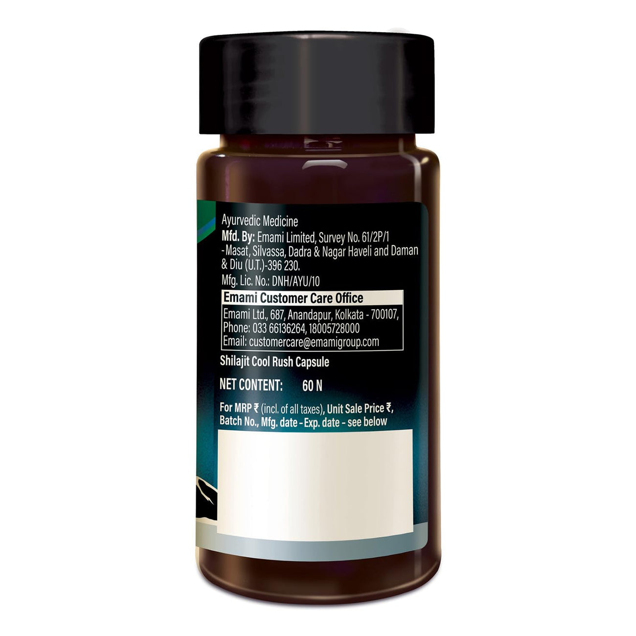 Zandu Shilajit Cool Rush Caps 60N