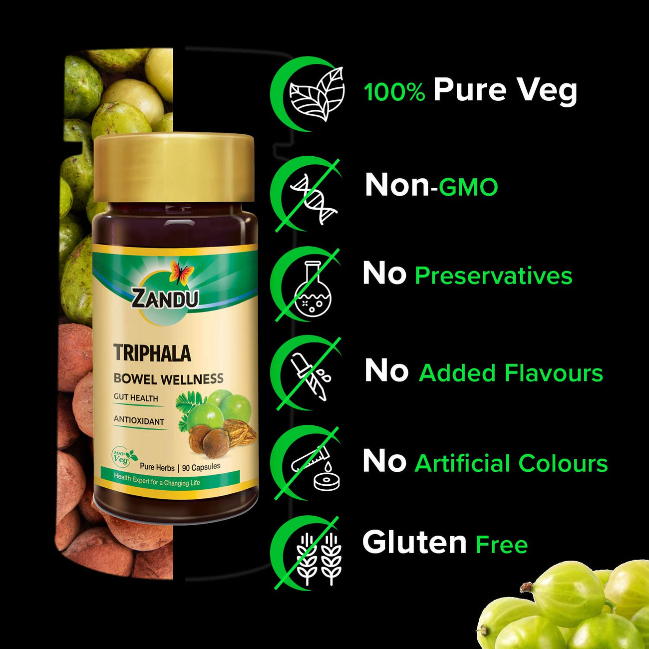 Zandu Triphala Capsules