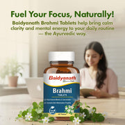 Baidyanath Brahmi Tablets - Memory, Focus & Mind Wellness Support
