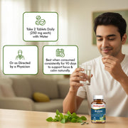 Baidyanath Brahmi Tablets - Memory, Focus & Mind Wellness Support