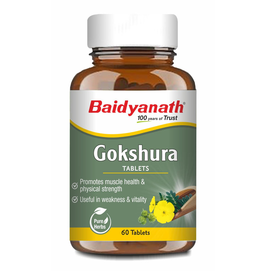 Baidyanath Gokshura Tablets - Strength, Stamina, Urinary Wellness & Vitality Support