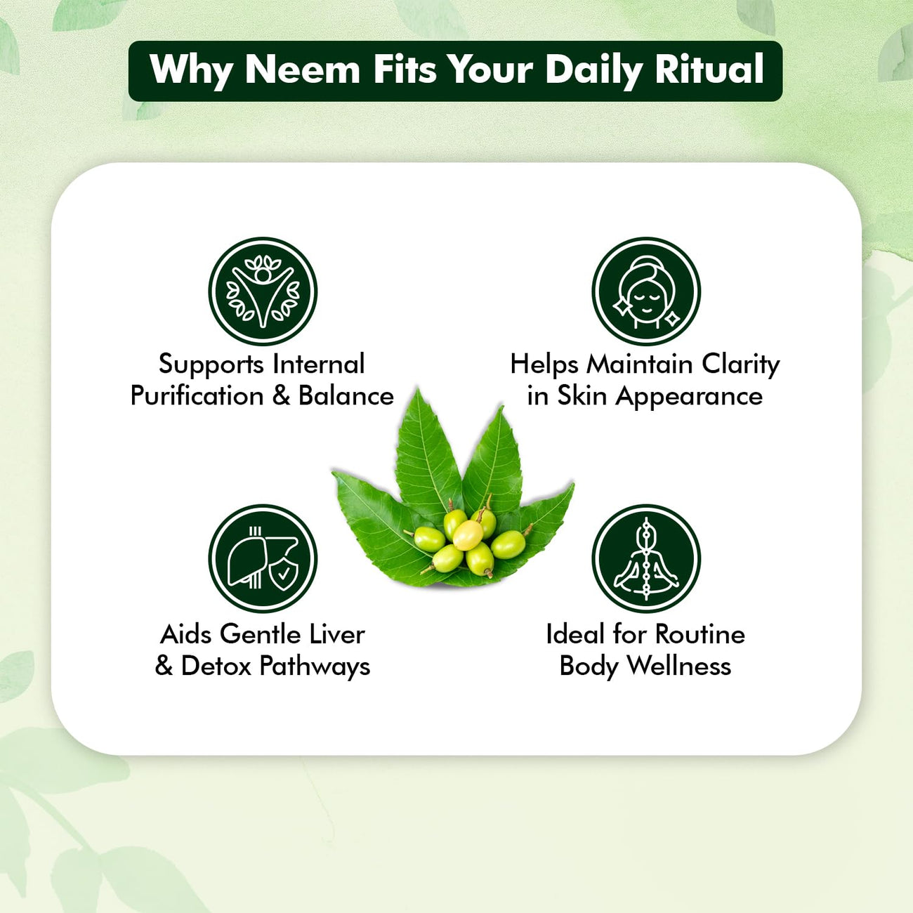Baidyanath Neem Tablets - Skin Detox, Acne-Prone Skin & Immunity Support