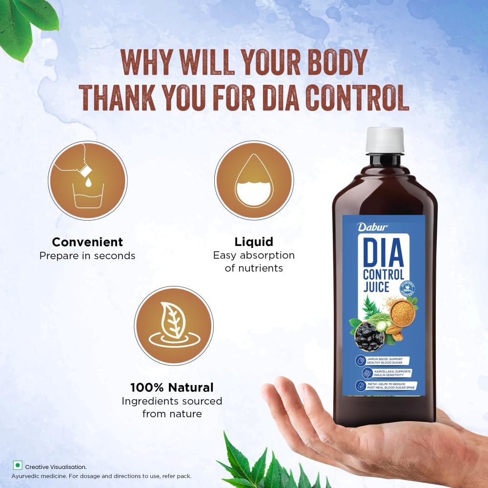 Dabur Dia Control Juice - Blood Sugar Wellness Support