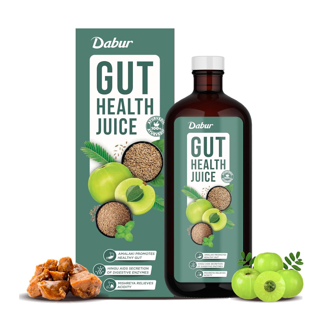 Dabur Gut Health Juice - Ayurvedic Digestive Care Support