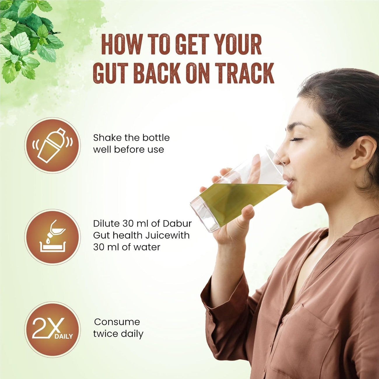 Dabur Gut Health Juice - Ayurvedic Digestive Care Support