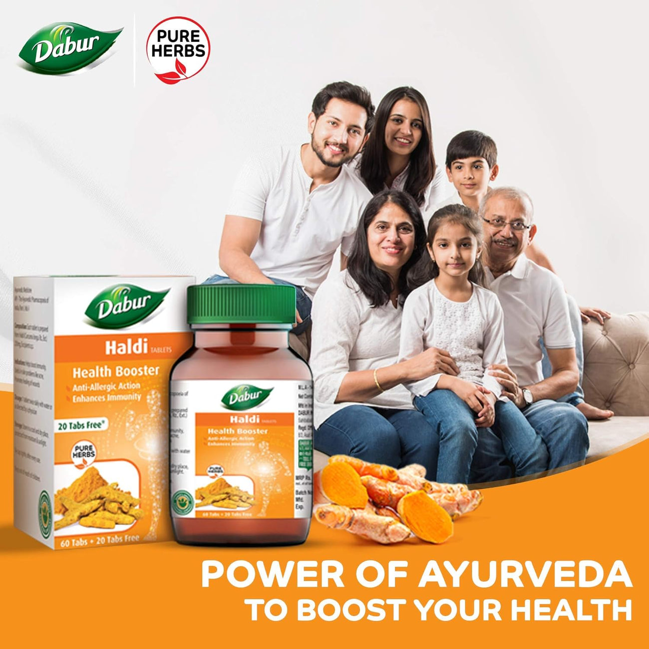 Haldi (Curcumin) Tablets - Dabur