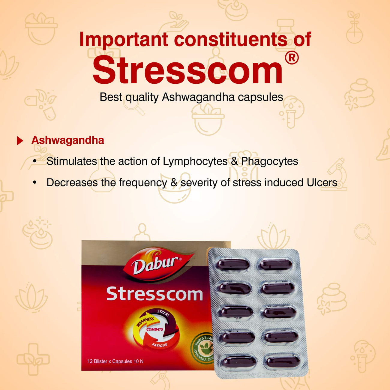 Stresscom Capsules - Dabur