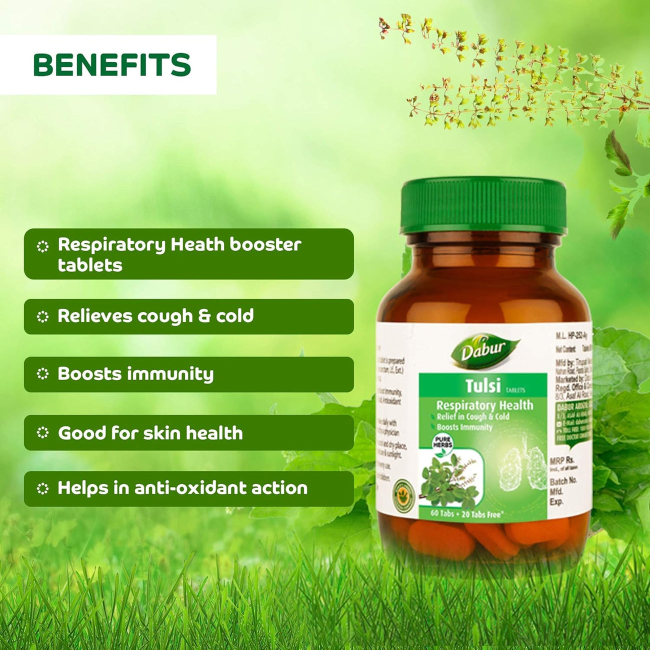 Tulsi Tablets - Dabur